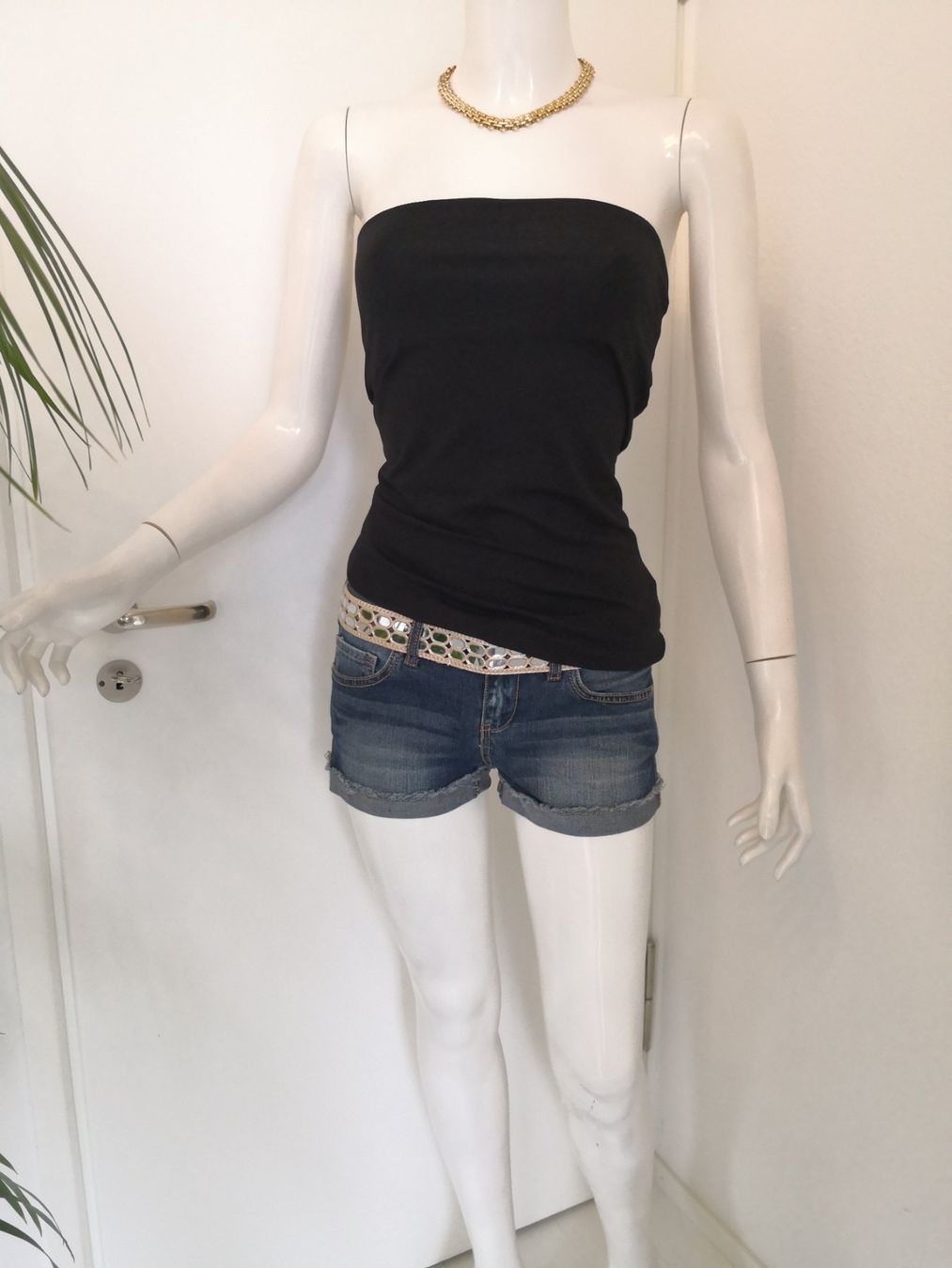 Mango Top: 🤩MANGO BANDEAU-TOP SCHWARZ STRETCH – Nuovo (secondo la descrizione) da Olten venduto da Naja-Twins-Twins 7