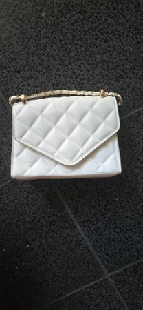 SECOND HAND kleine weiße Damen Handtasche