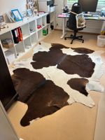 Rinderfell, Kuhfell, Naturfell, Braun-Weis, 225 cm