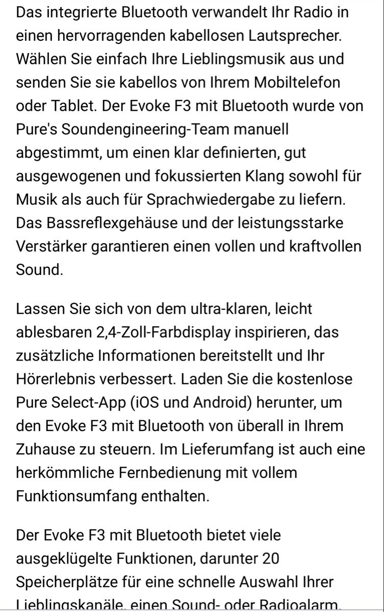 Radio: Pure Evoke F3 – Usato da Riedholz venduto da Elch121 6