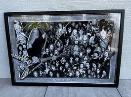 Heavy Metal Collage Wandbild  History of Metal