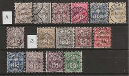 1882 - 1899 : Ziffermuster Typ A + B : KP 240.--