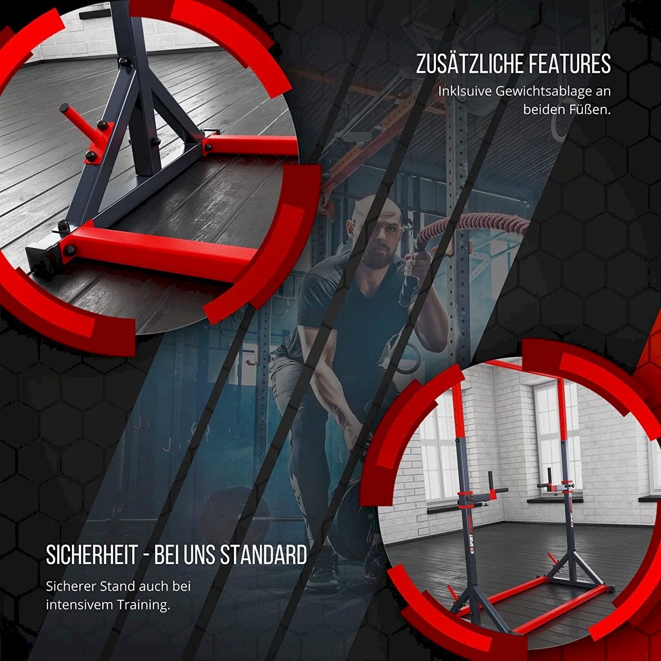 Hometrainer: Stationäre Klimmzugstange + Dip Station – Neu und originalverpackt aus Bottighofen von zaap 3