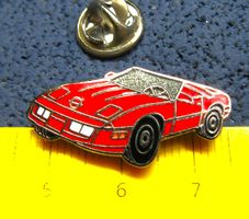 CHEVROLET CORVETTE C4 CABRIO ROT AUTO PIN ENAMEL SILBRIG
