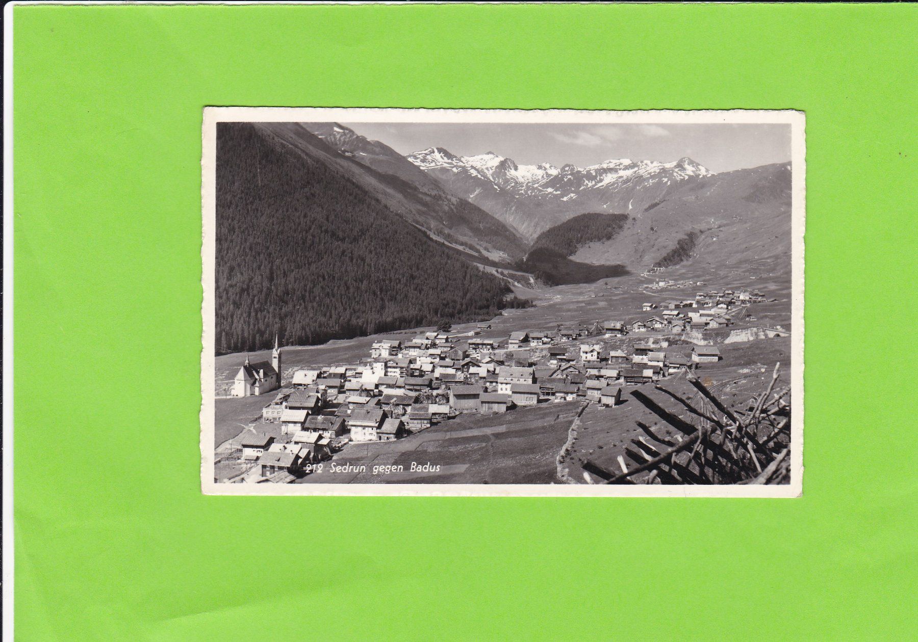 Cartes postales: Sedrun gegen Badus – D'occasion à St. Peterzell par neckertal