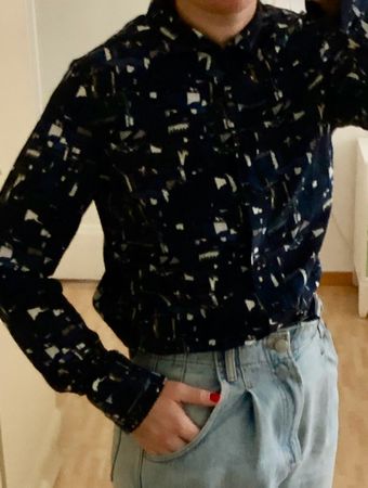 Wie neu: AKRIS Bluse, Oberteil aus Seide Luxus-Label, M / 38