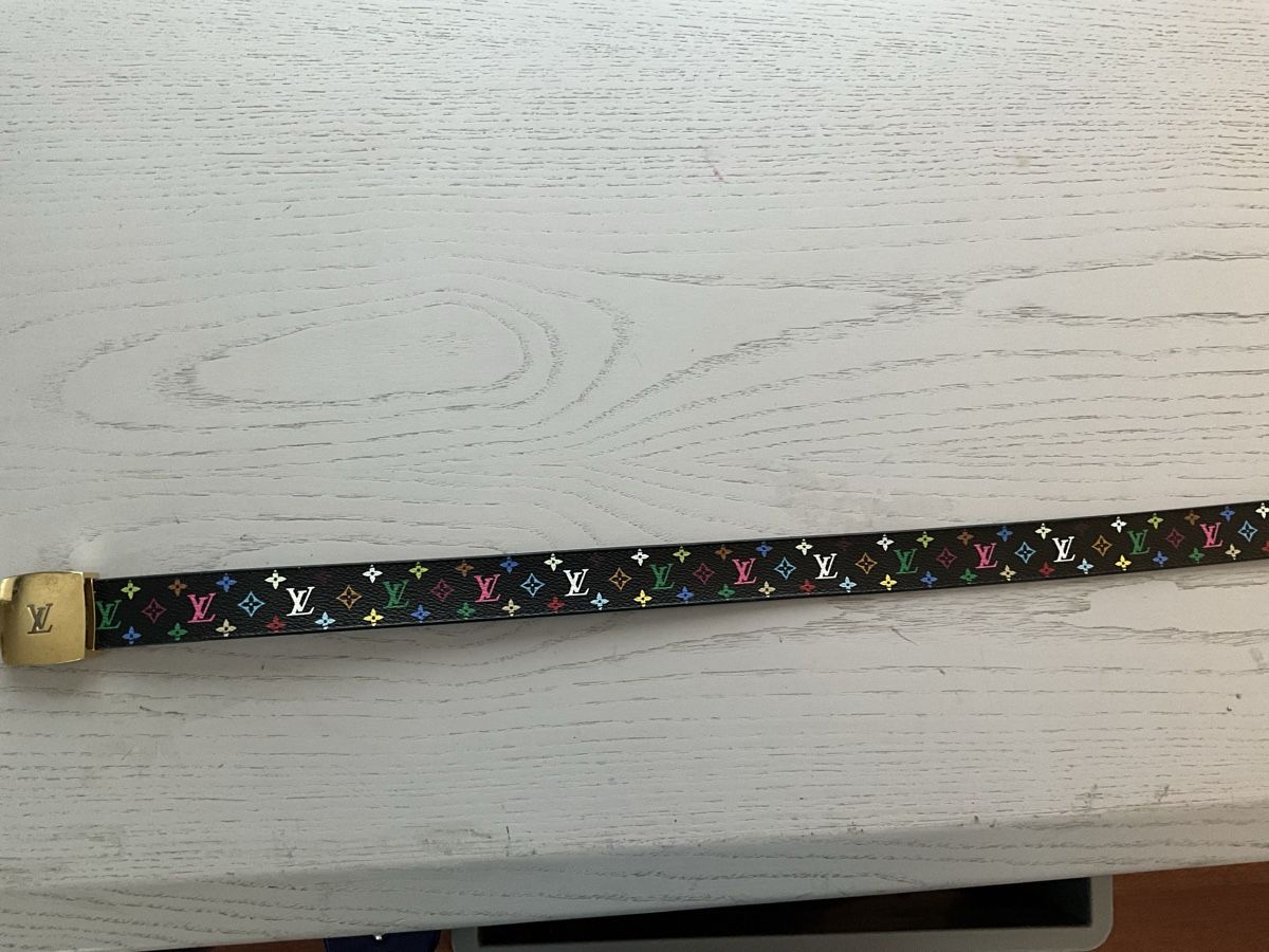 Louis Vuitton Cinture: Stylish LV Belt With Colorful Logo – Usato da Hurden venduto da rac_wyf8