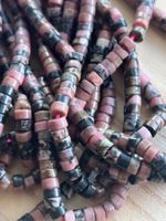 Strang echte Rhodochrosite Scheiben 2x4 mm