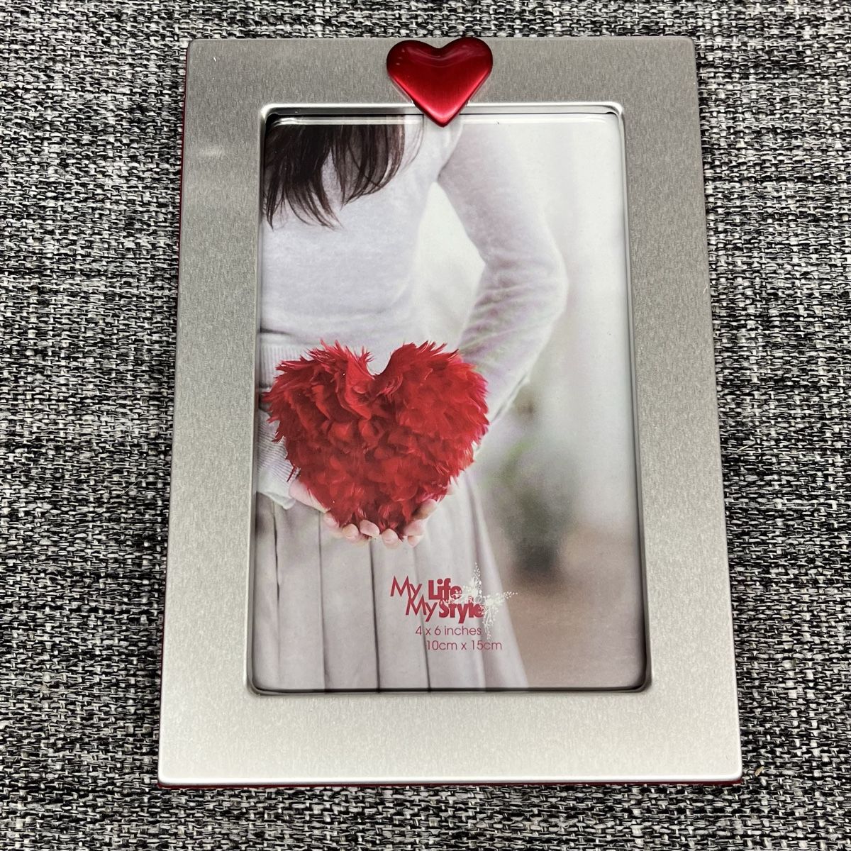 Bilderrahmen: Fotorahmen 10x15 Metall mit Herz – Neu (gemäss Beschreibung) aus Schwyz von rs-trend