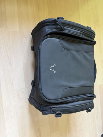 Motorrad Topcase Bag in Schwarz.