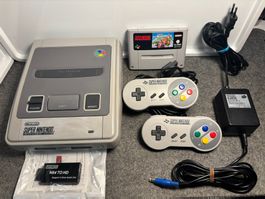 SNES Super Nintendo + Super Mario Kart + 2 Controller Set #2