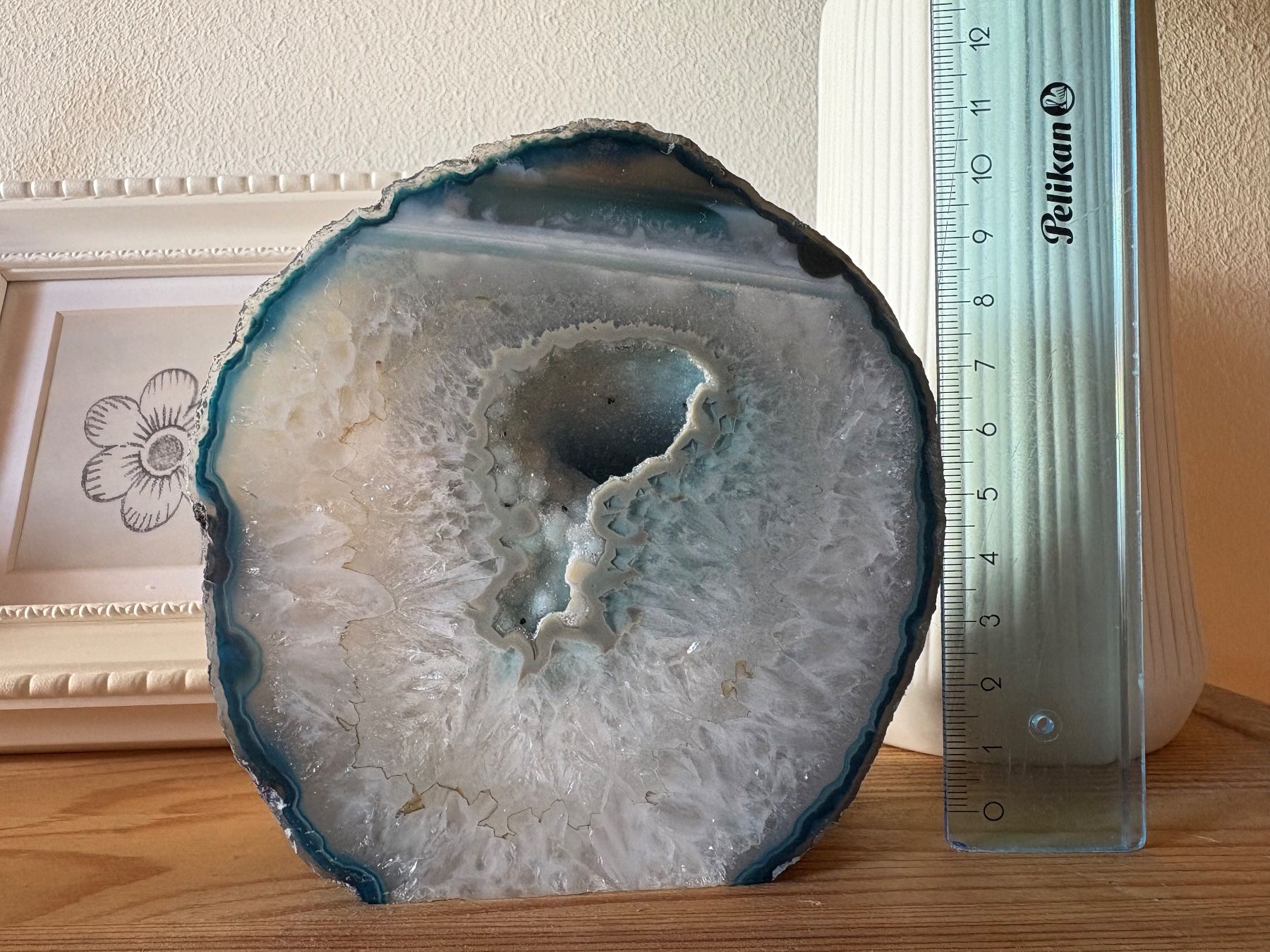 Minerali & Pietre curative: Achat Kristall-Geode Türkis einzigartiger Edelstein – Usato da Chur venduto da smart.shopper 7