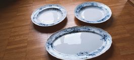 piatti da portata Villeroy aBoch vintage decorato  fiori bl