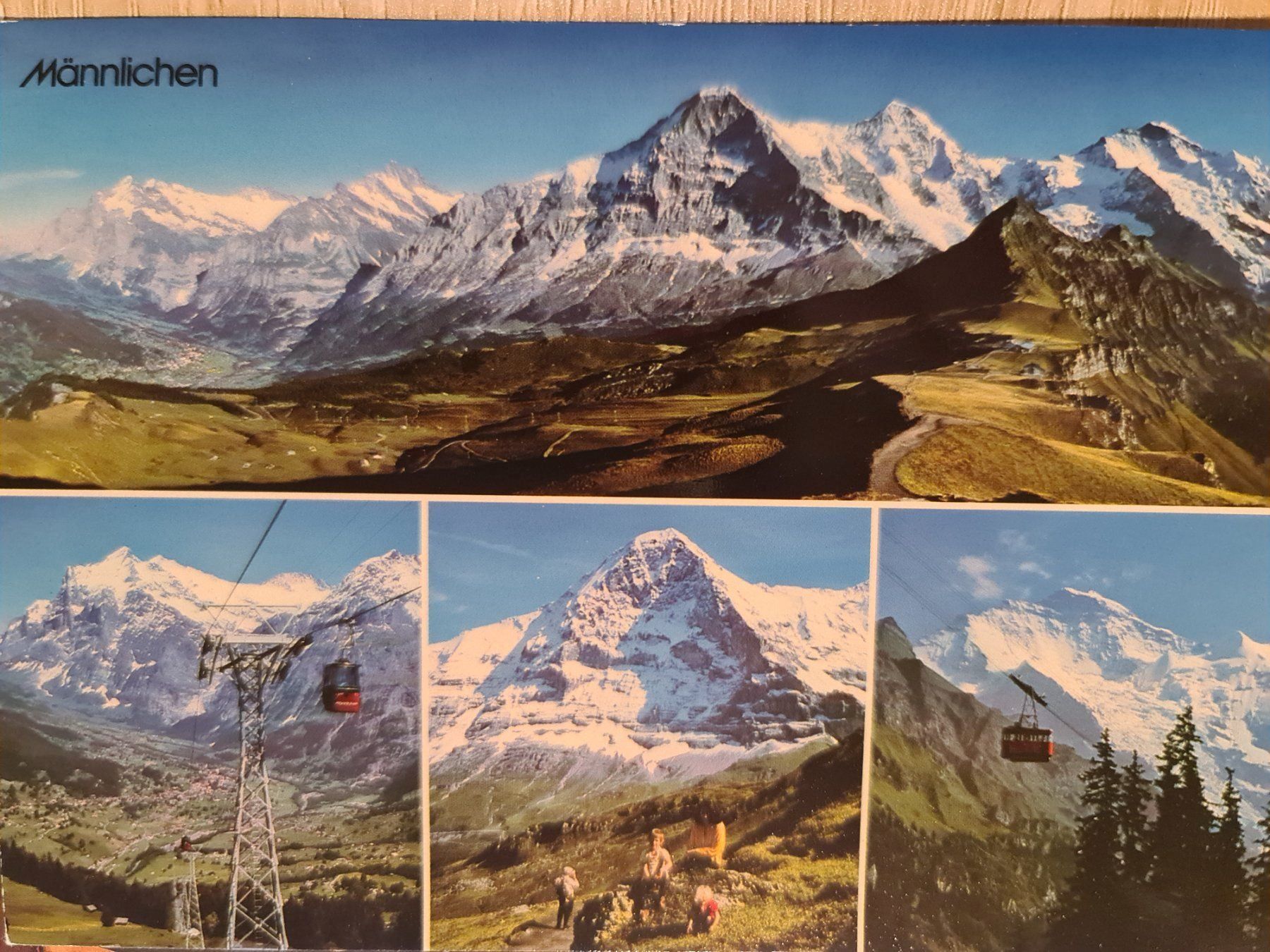 Cartoline postali: Ansichtskarte Männlichen Grindelwald 1986 – Usato da Dintikon venduto da Vexi