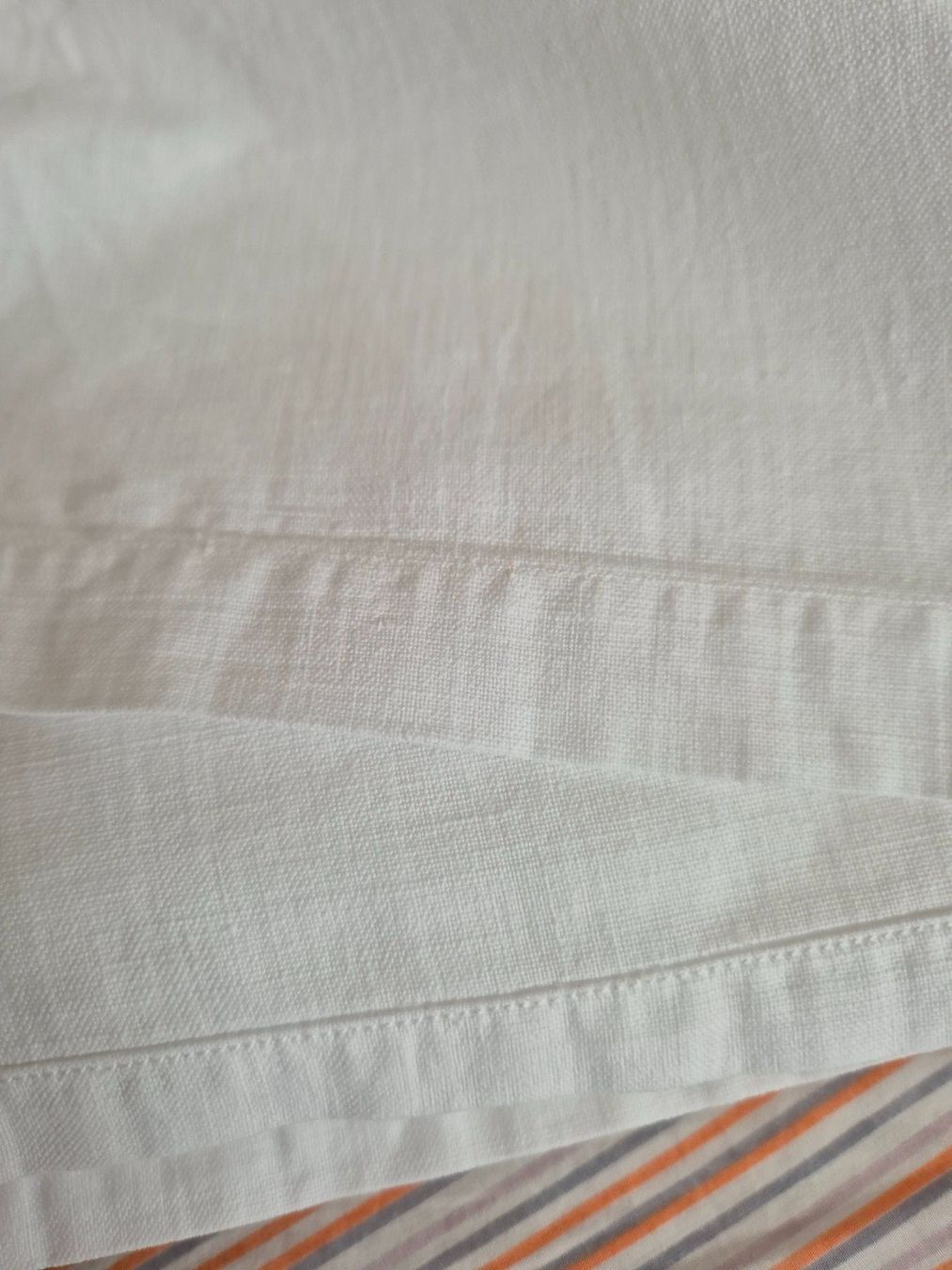 Biancheria da letto: Vintage 2 Leintücher weiss, Monogramm J.S. – Usato da Bern venduto da aronari 3