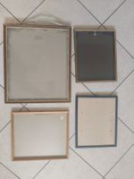Lot de 4 cadres anciens en bois et métal pour vos photos
