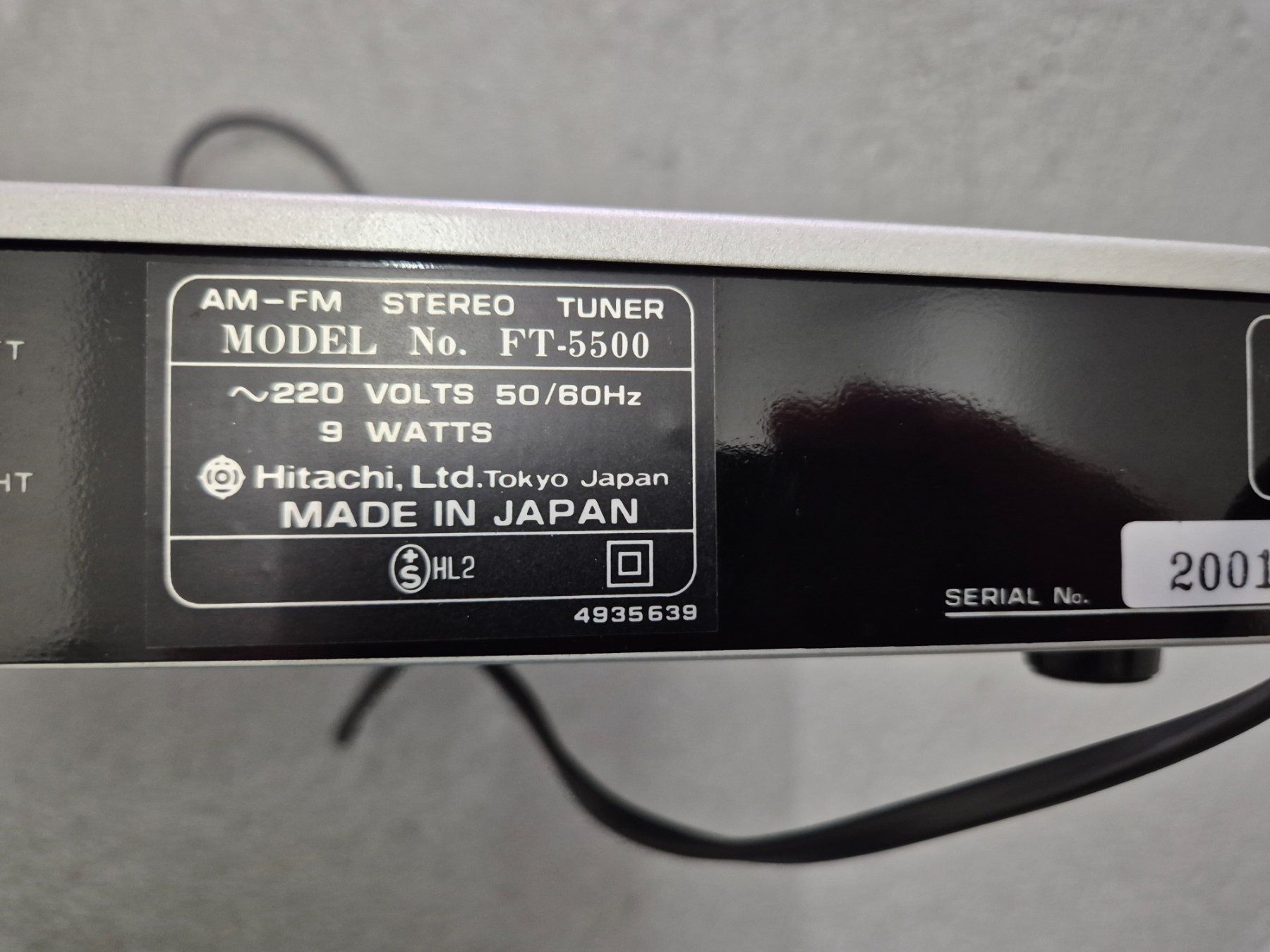 Hitachi Récepteurs: Hitachi FT-5500 AM-FM Stereo Tuner – D'occasion à Domat Ems par tchnesa 3