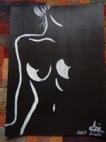 Nudo donna bianco e nero