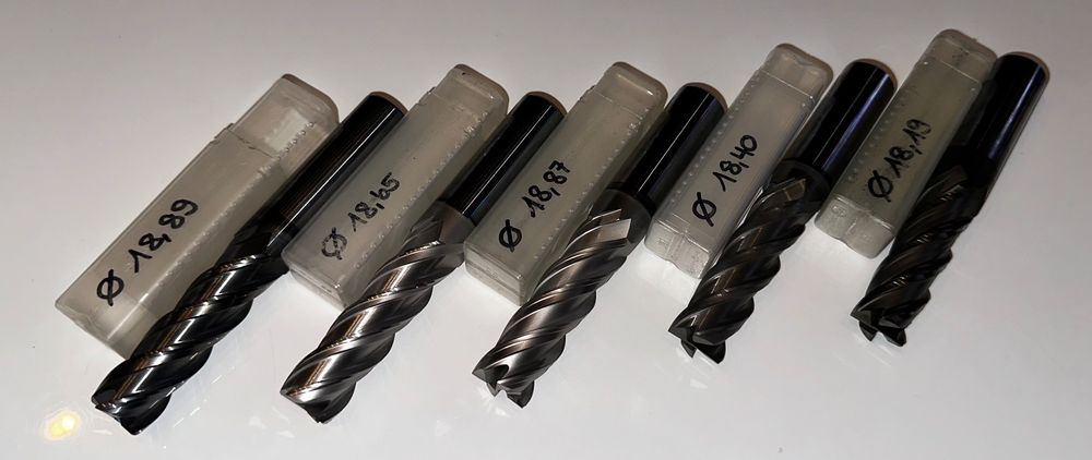 Fräser D 2,0 VHM Diamantverzahnt 3 Stück Kemmer Präzision CNC Fräsmaschine FR4