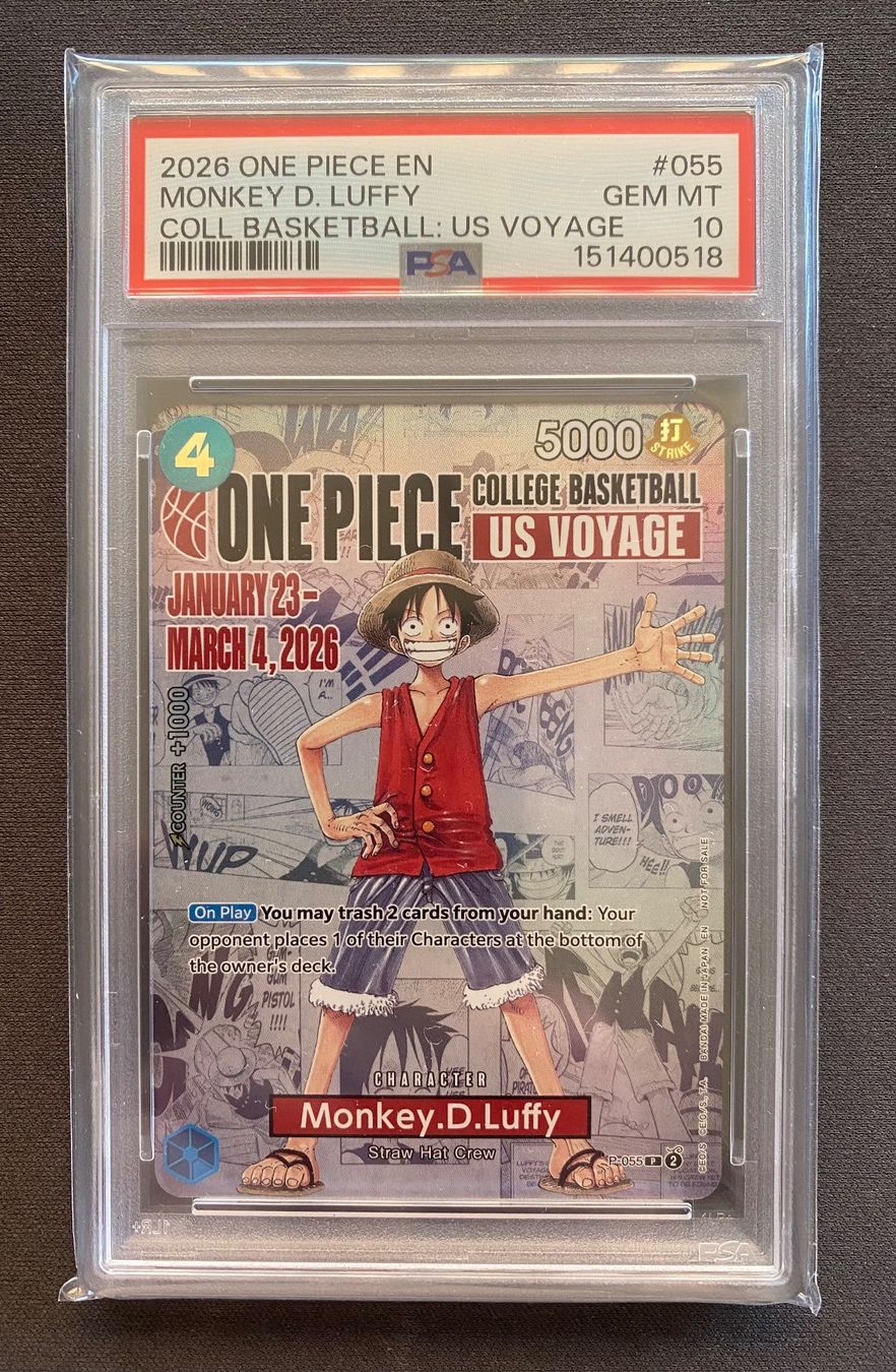 Bandai Sammelbilder & Trading cards: One Piece PSA10 Monkey.D.Luffy  P-055 EN 2026 – Gebraucht aus Lugano von VlaseCard