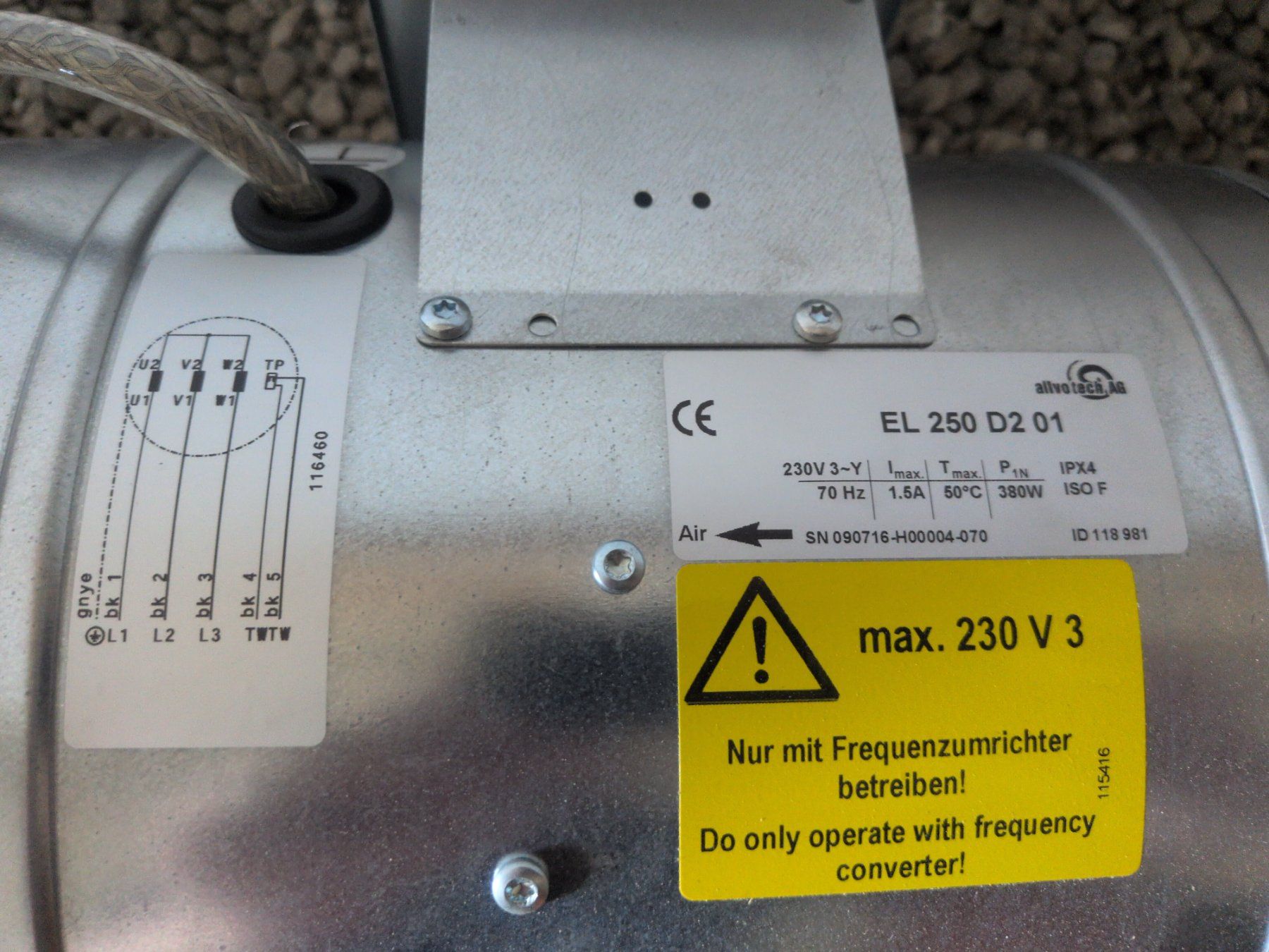 Ventilatori: Etaline EL 250 D2 01 Rohrventilator / Diagonalventilator NEU – Nuovo e nell'imballaggio originale da Hildisrieden venduto da schumsung 4