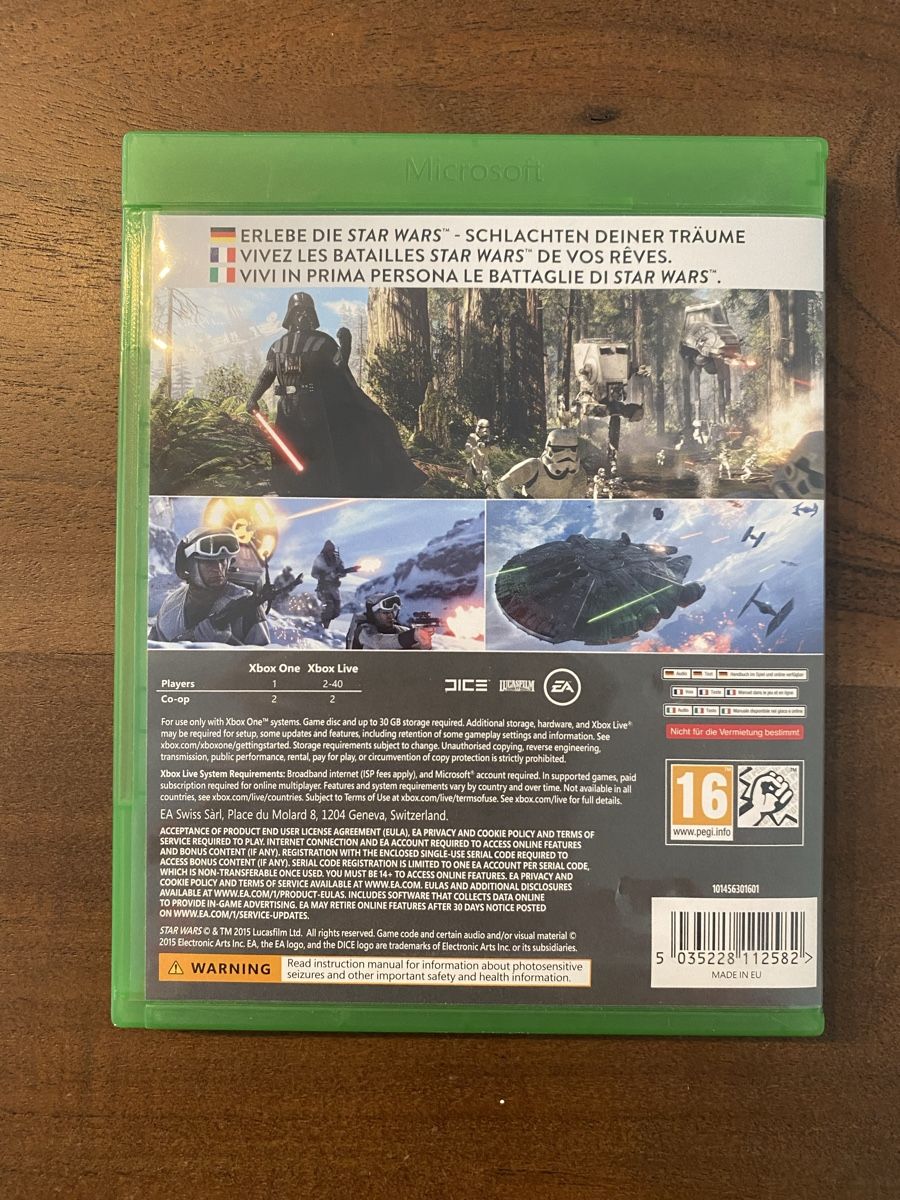 Microsoft Giochi: Star Wars Battlefront für Xbox One – Usato da Thunstetten venduto da Virus_33 2