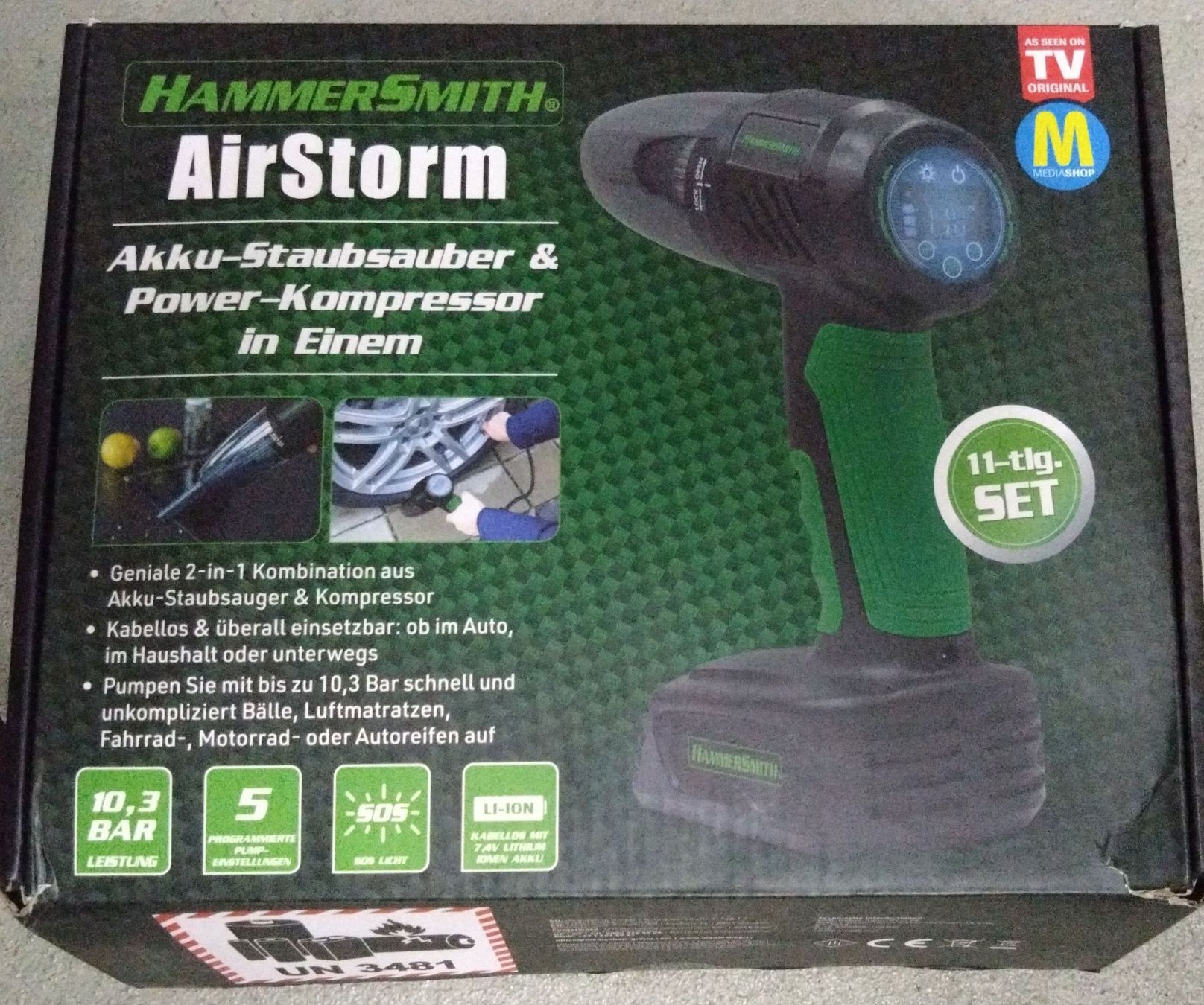 Compressori: Hammersmith AirStorm Akku Handstaubsauger & Luftkompressor – Usato da Pfäffikon SZ venduto da chianmaijoey 2