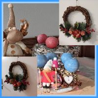 Couronne de l'Avent Unique - Décoration de Noël Rustique