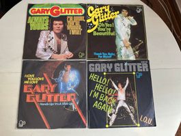 GARY GLITTER tolle Singles Kult Top Hit GLITTER BAND Glam 70