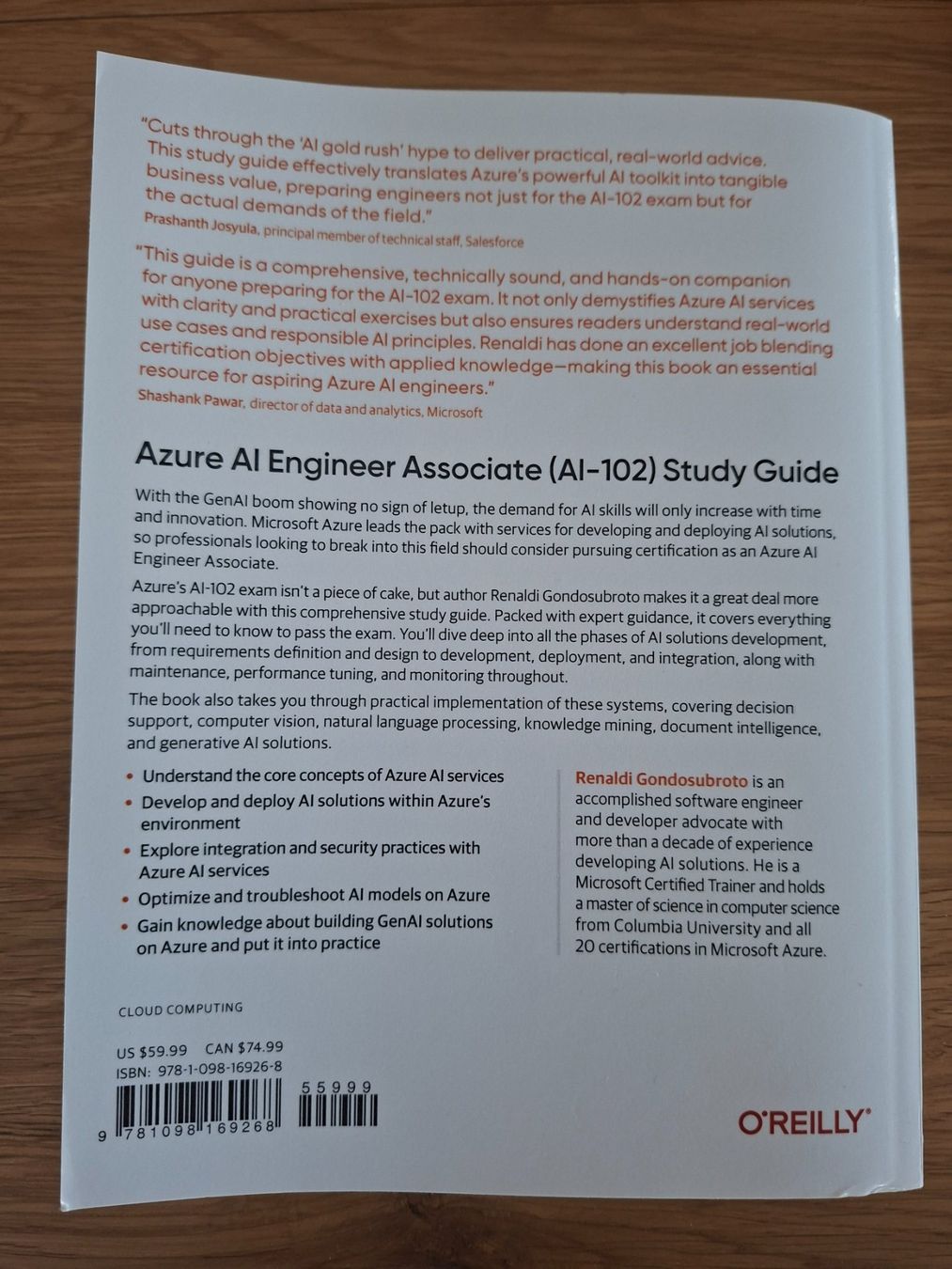 Libri: Azure AI Engineer Associate (AI-102) Study Guide - Sept.2025 – Usato da Baldegg venduto da collect.hub 1
