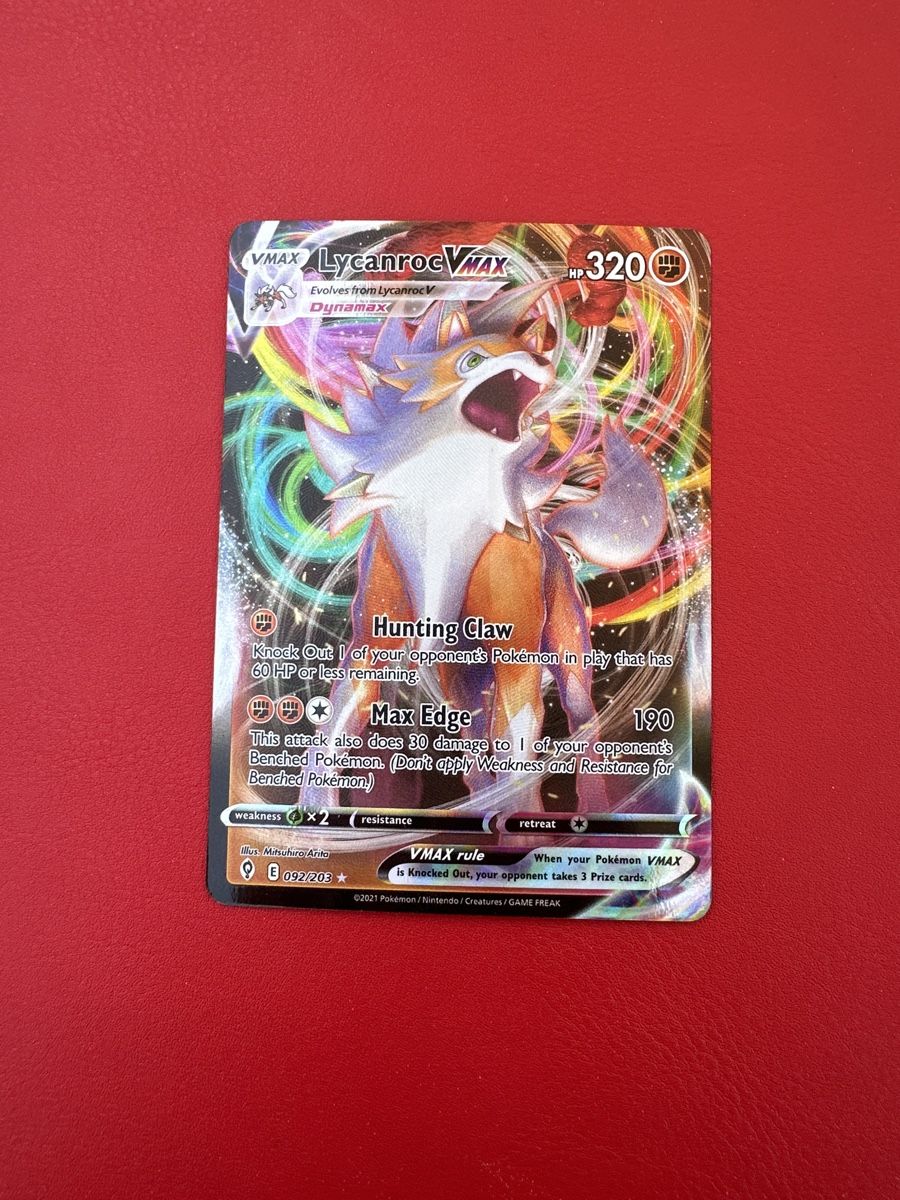 Pokémon Sammelbilder & Trading cards: Pokemon Lycanroc VMAX 320 HP Mega selten Evolving Skies Top – Gebraucht aus Lommiswil von CollectorOne