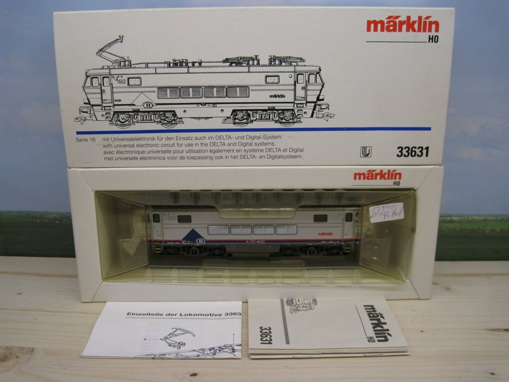 Locomotive électrique Märklin 33631 SNCB Série 16 - 1602 Memling - Digitale - H0 - Neuve