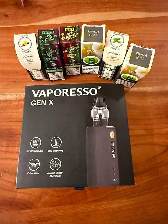 Vaporesso Altri Prodotti per fumatori: Vaporesso Gen X Kit mit Liquids – Usato da Zollikofen venduto da hri_r8pr