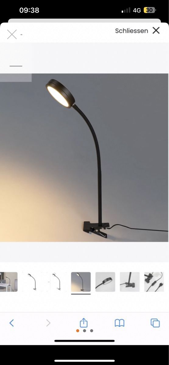 Lampen: Lampe, Lindby Toulin LED Klemmleuchte, Flexarm – Neu und originalverpackt aus Müntschemier von Fee_00