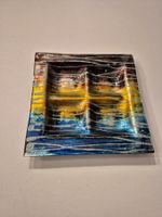 Dekorplatte aus Glas, Handarbeit aus Mallorca