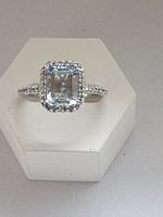 585 Aquamarin Diamanten Ring 100% ECHT VERSAND KOSTENLOS