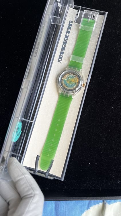Swatch Montres: Swatch Earth Summit 92 Automatik Uhr Grün - Rarität! – Neuf (Voir description) à Grenchen par chththl 2