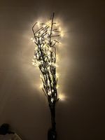 Lichterbaum mit Sternen, warmweiss, für Innen & Aussen 🌟