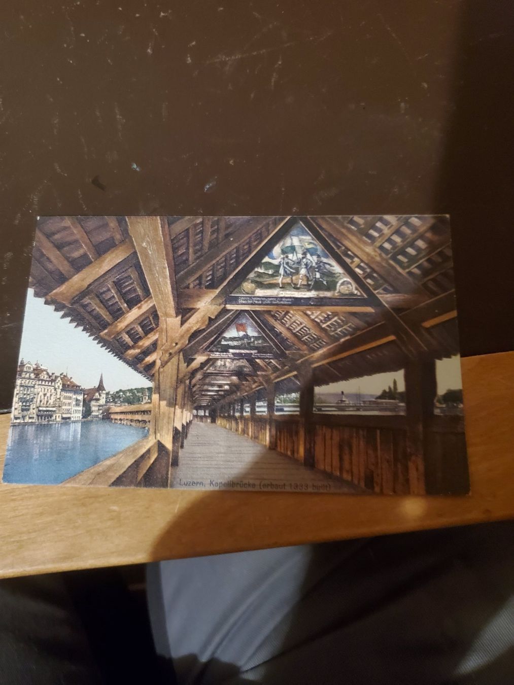 Ansichtskarten: Antike Postkarte Luzern Kappelbrücke – Neu (gemäss Beschreibung) aus Appenzell-Steinegg von lichs