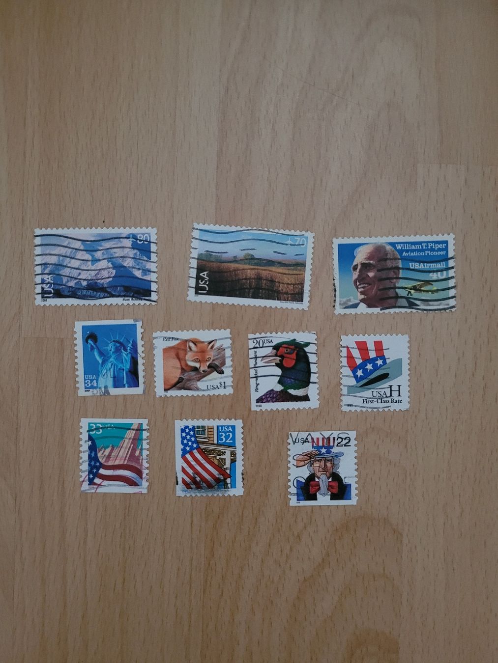 Alle Briefmarken: Briefmarken USA – Gebraucht aus Inwil von Flower2325