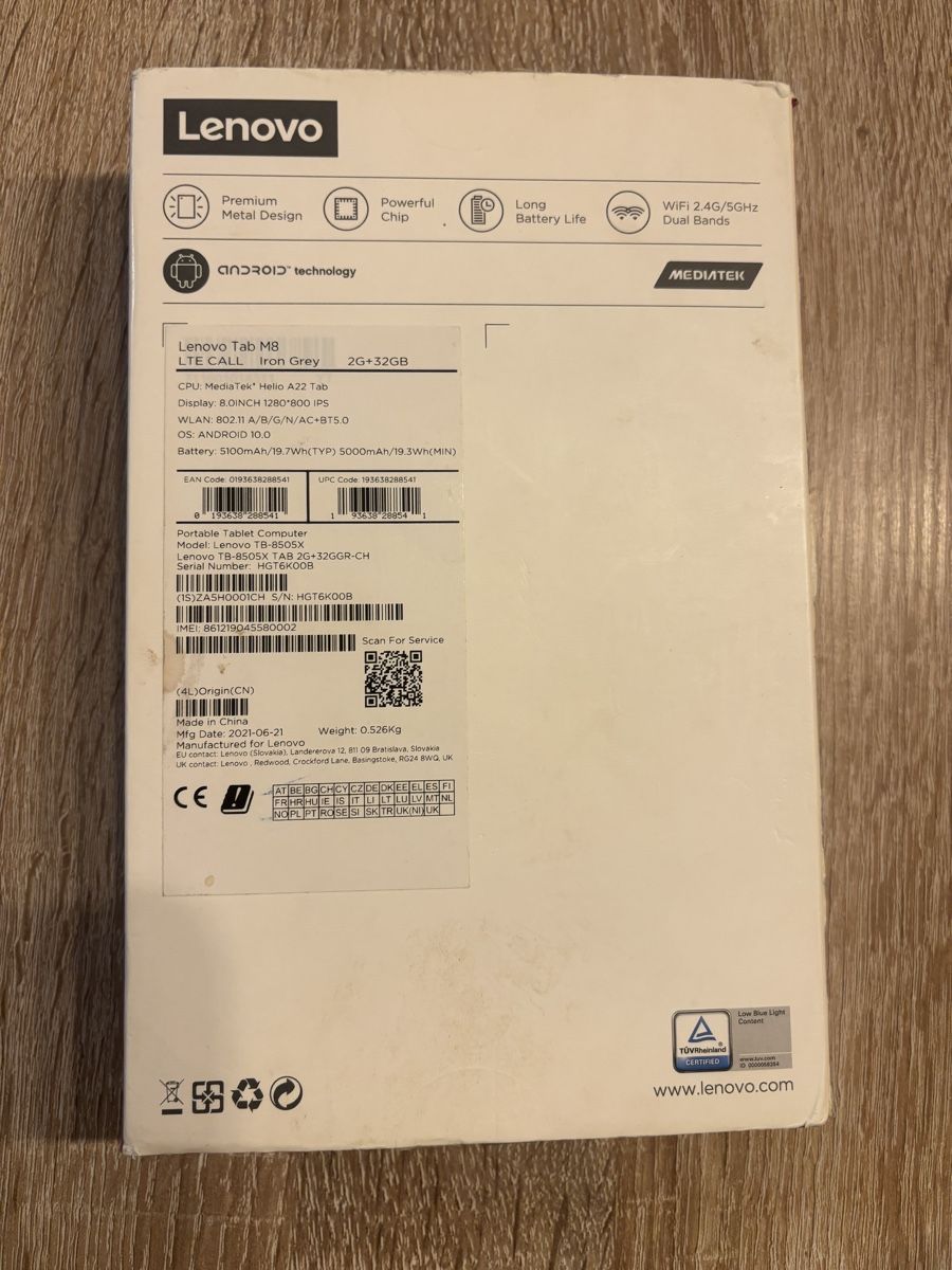 Lenovo Tablet PC: Lenovo Tab M8 HD – Difettoso da Yverdon-les-Bains venduto da Cactus99 1