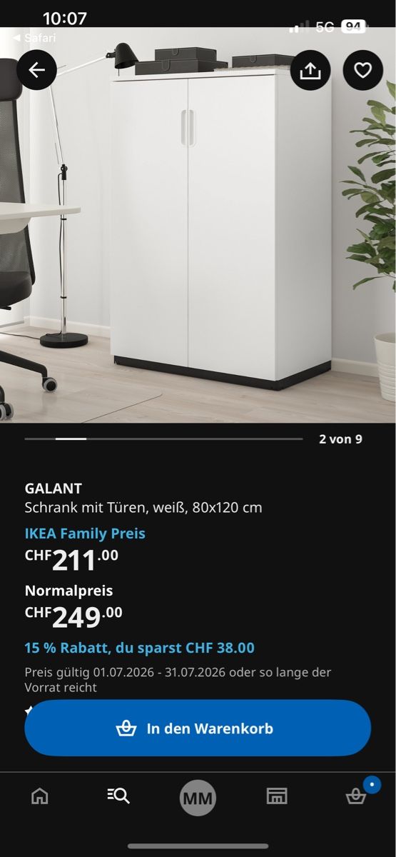 Ikea Armoires: Galant Büroschrank, Ikea, 80x120 – D'occasion à Luzern par bettygreen 5