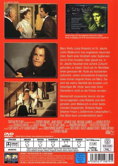 Tutti i DVDs: Mary Reilly (NEU & OVP) – Nuovo e nell'imballaggio originale da Volketswil venduto da Fraese1 1