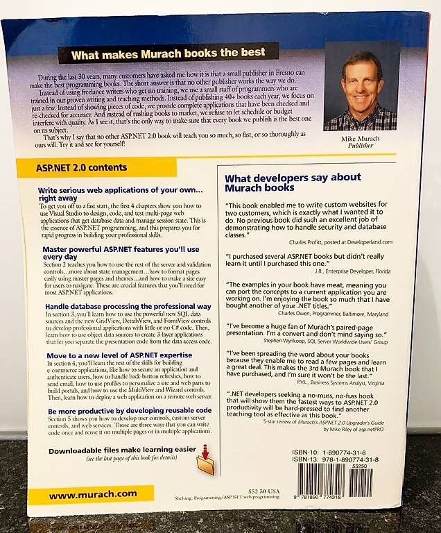 Libri: Murach's ASP NET 2.0 Web Programming with C# 2005 (Englisch) – Usato da binz venduto da louloubel 2