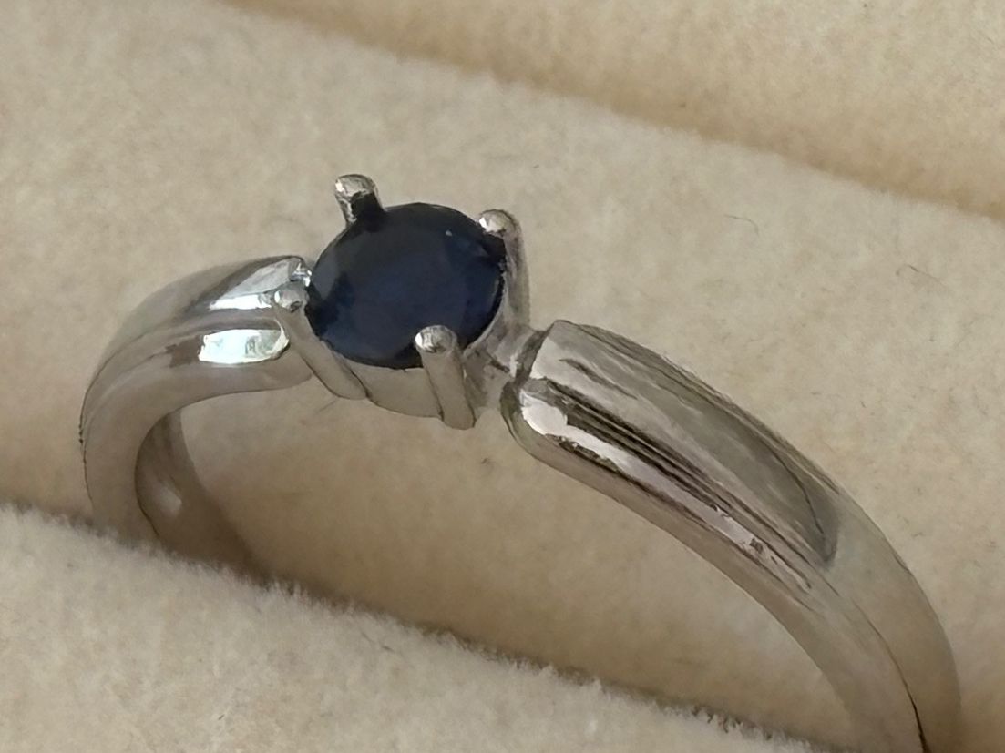 Anelli: Luxus Elegante Gr.19/9 Ring Farbe: Silber/blau – Nuovo (secondo la descrizione) da Biel-Bienne venduto da Roserosse13 2