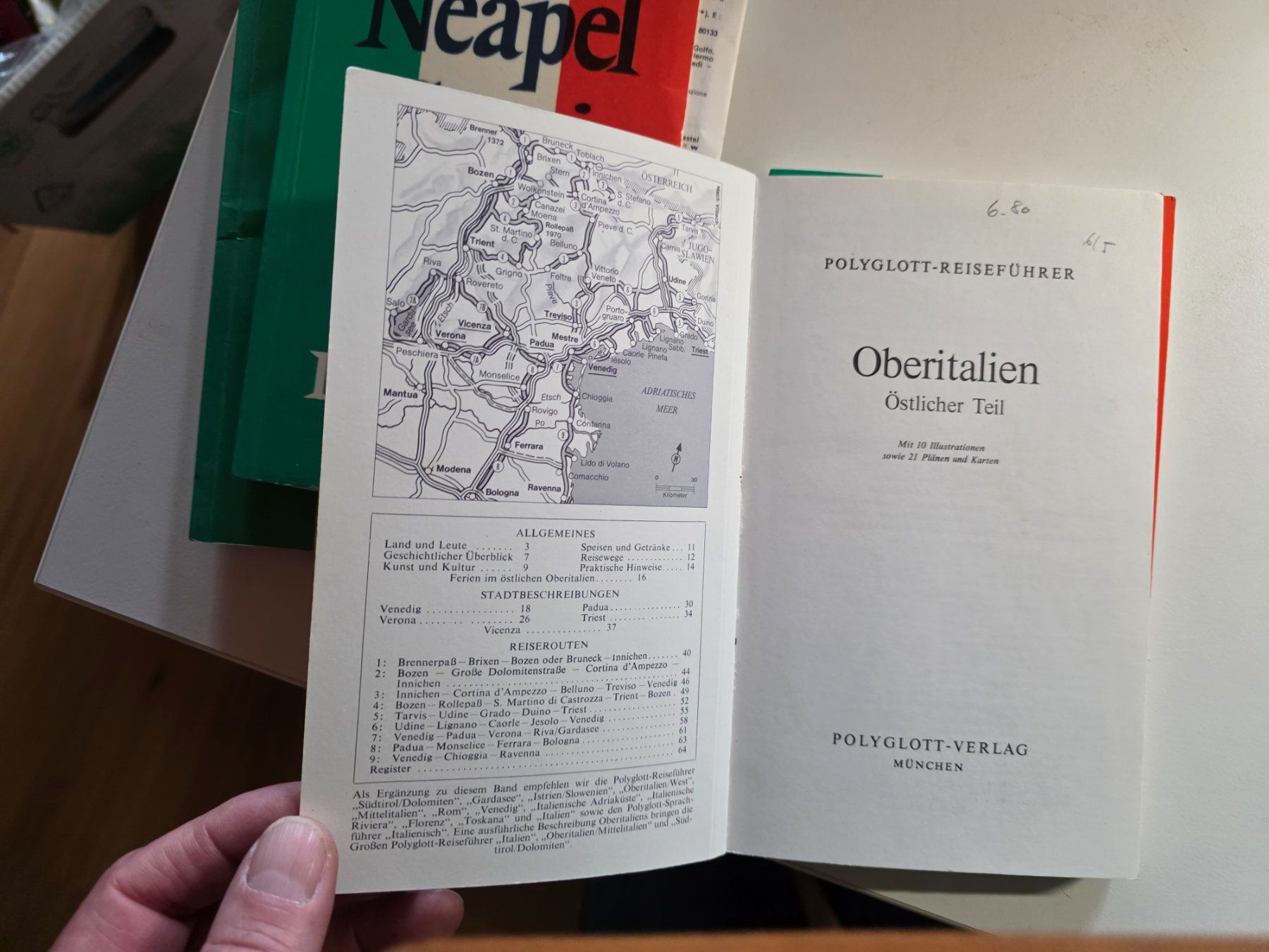 Libri: 5 Reiseführer Polyglott Italien um 1989 – Usato da Walterswil BE venduto da Lonitti 1