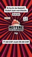 2x HEITERE OPEN AIR ZOFINGEN Samstag Tickets 08.08.2026