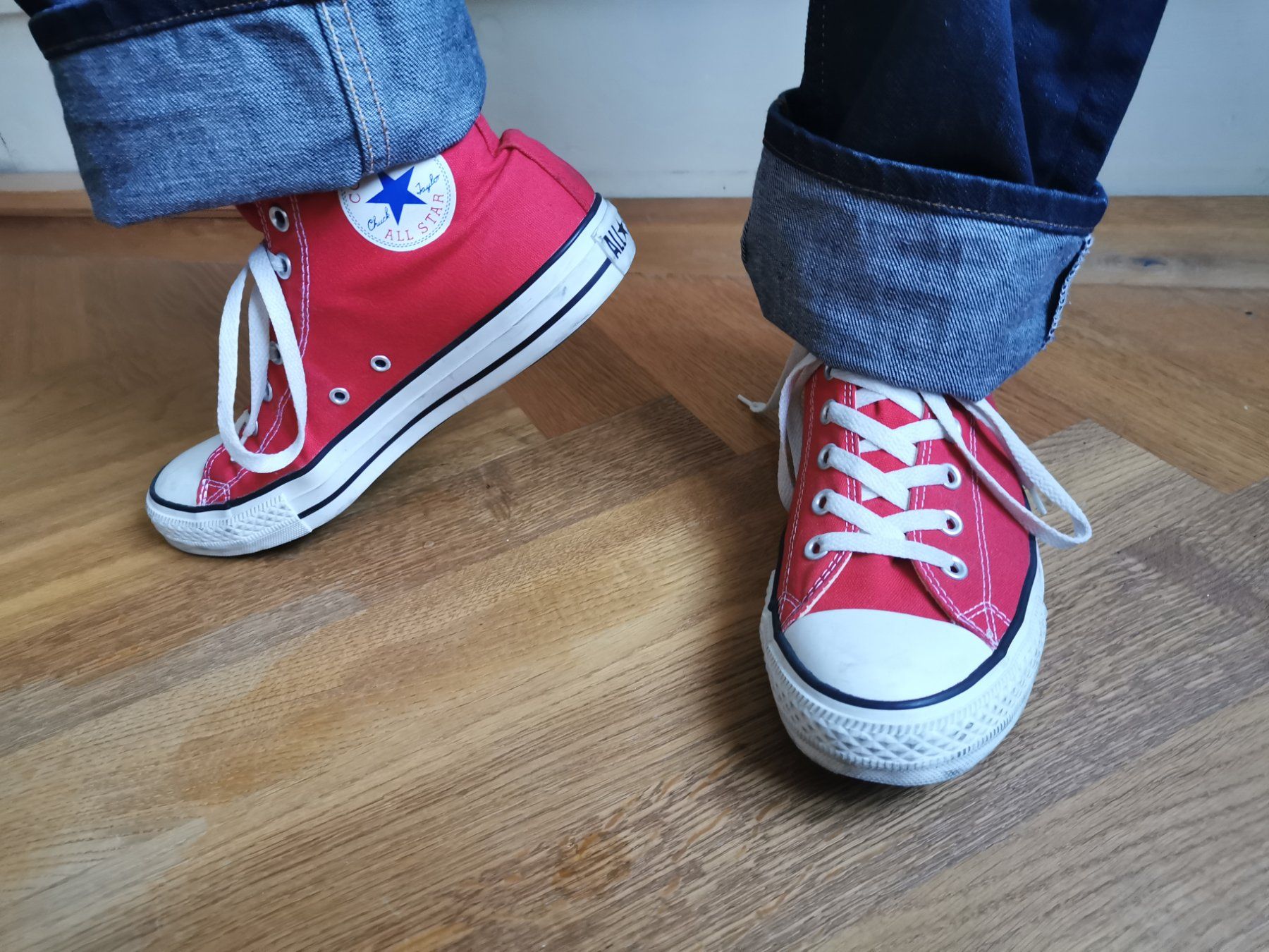 Converse Scarpe da uomo: Converse rot High Gr. 43 neu 9 1/2 – Nuovo (secondo la descrizione) da Berneck venduto da inamoktal 2