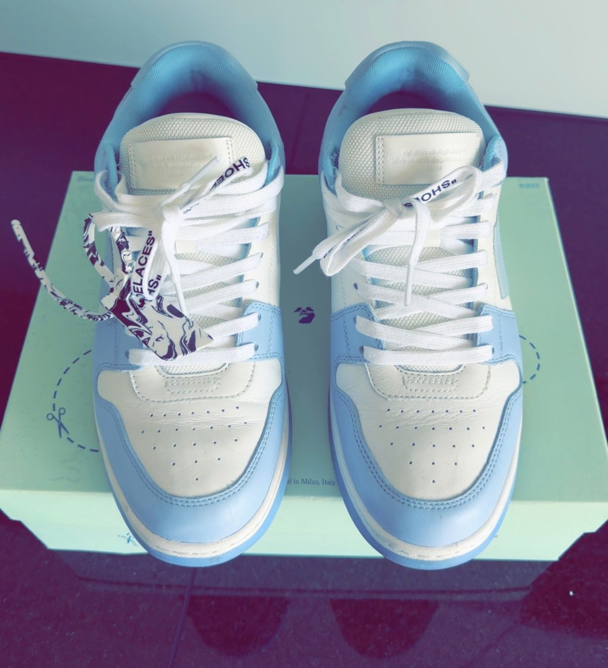 Off-White Scarpe da uomo: Off-White Out Of Office Calf Leather – Usato da Hagendorn venduto da Sneakerfreak_23 1