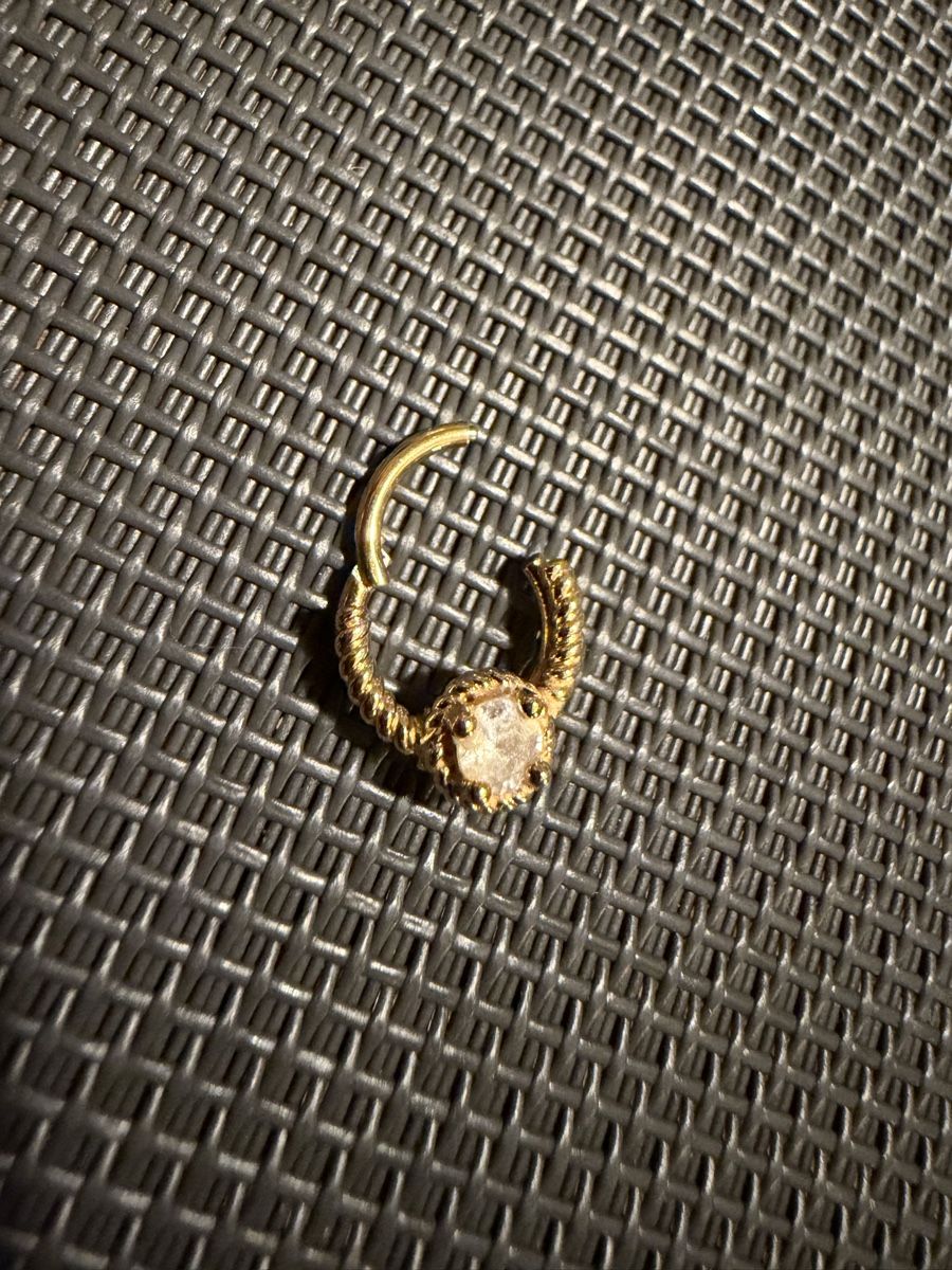 Piercingschmuck: Piercing Ring Septum mit Stein 8mm Durchmesser 1.2mm – Neu (gemäss Beschreibung) aus Schaan von Annatina24 2